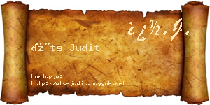 Áts Judit névjegykártya