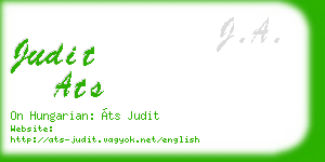judit ats business card
